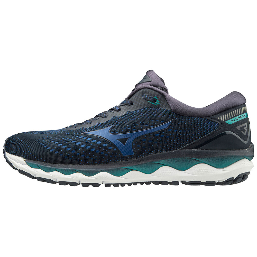 Mizuno WAVE SKY 3 Férfi Futócipő Sötétkék/Kék NLA719605